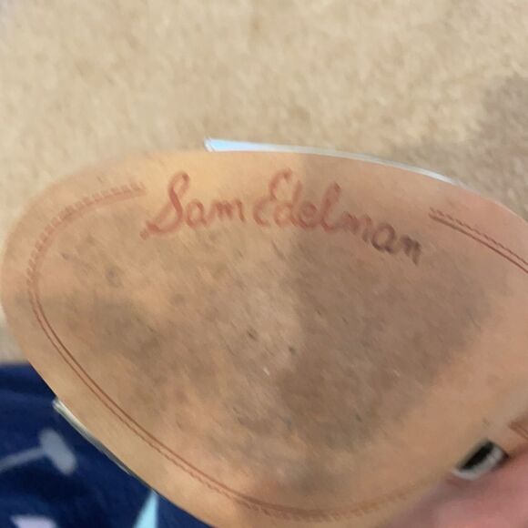 Sam Edelman silver cutout heels. - Picture 5 of 11